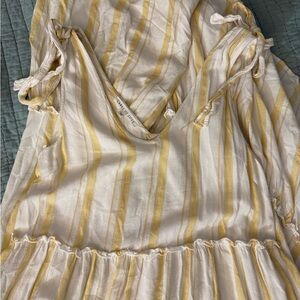 Striped Yellow and White Maxi Dress